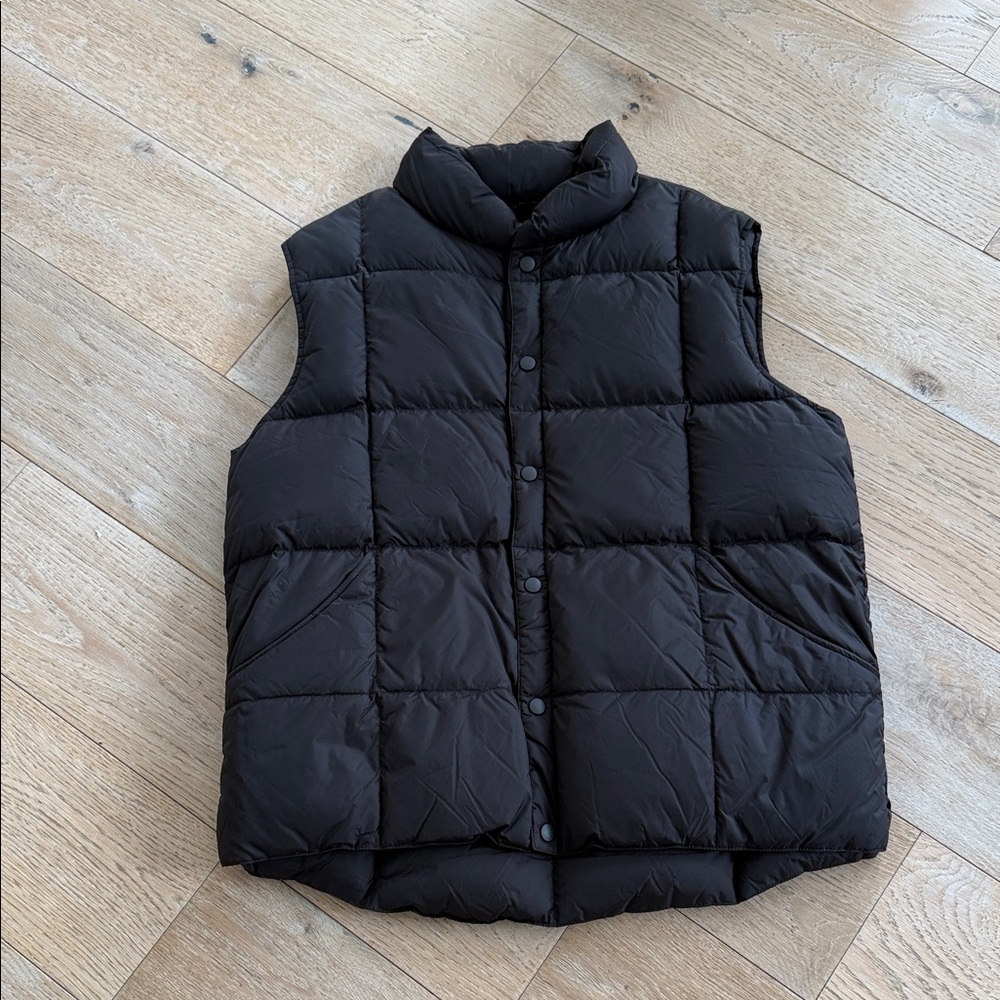 Lands' End Charcoal Quilted Vest